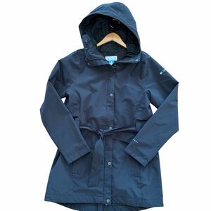 Columbia Here and There Omni-Tech Waterproof Trench Jacket - Black Gorpcore